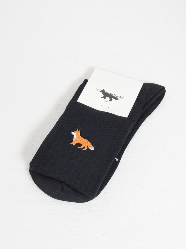 BABY FOX HIGH SOCKS_BLACK P199